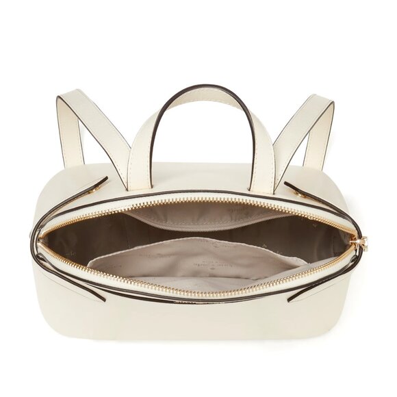 New Kate Spade Staci Saffiano Leather Dome Backpack Meringue - Picture 4 of 5
